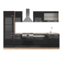 Vicco Küchenzeile R-Line Eiche Schwarz 300 cm Modern Bild 3