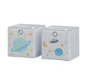 Vicco Faltboxen 2er Set Grau Weltall Motiv Aufbewahrungsbox Bild 2