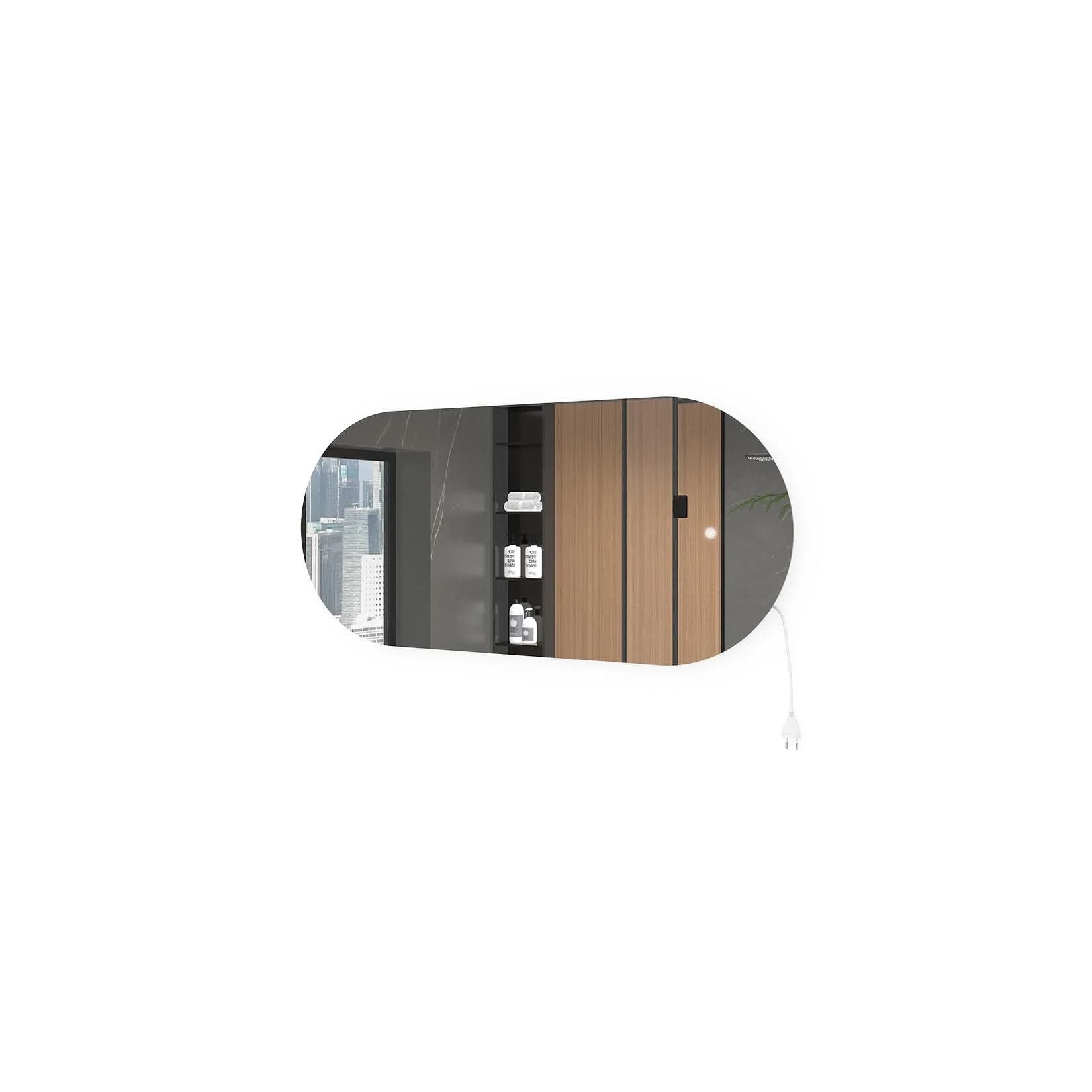 Vicco LED-Spiegel 110 x 50 cm Wandspiegel Touch-Steuerung