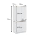 Vicco Schrank Betti 4-türig Weiß Sonoma Moderner Stauraum Bild 5