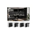 Vicco Schubunterschrank R-Line Weiß Schwarz 80 cm Modern Bild 1