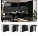 Vicco Schubunterschrank R-Line Weiß Schwarz 80 cm Modern Bild 4