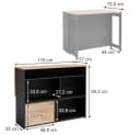 Vicco Bartisch Dominic Eiche Anthrazit mit Stauraum Bild 5