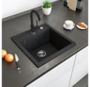 Bergstroem Granitspüle Schwarz mit Armatur Bild 3