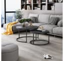 Vicco Couchtisch Montreal 2-teilig Schwarz Marmor-Optik Bild 3