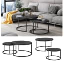 Vicco Couchtisch Montreal 2-teilig Schwarz Marmor-Optik Bild 4