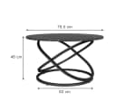 Vicco Couchtisch Calgary Schwarz Marmor-Optik Bild 5