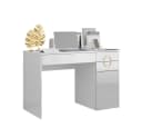 Vicco Schreibtisch Adela Weiß Hochglanz 115x55cm mit 3 Schubladen Bild 5