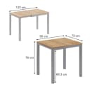Vicco Esstisch Granny Eiche Grau Ausziehbar Bild 5