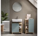 Vicco Midischrank Karen Blau-Grau mit Tür und Schublade Bild 5