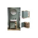 Vicco Waschbeckenunterschrank Karen Blau-Grau/Sonoma Bild 1