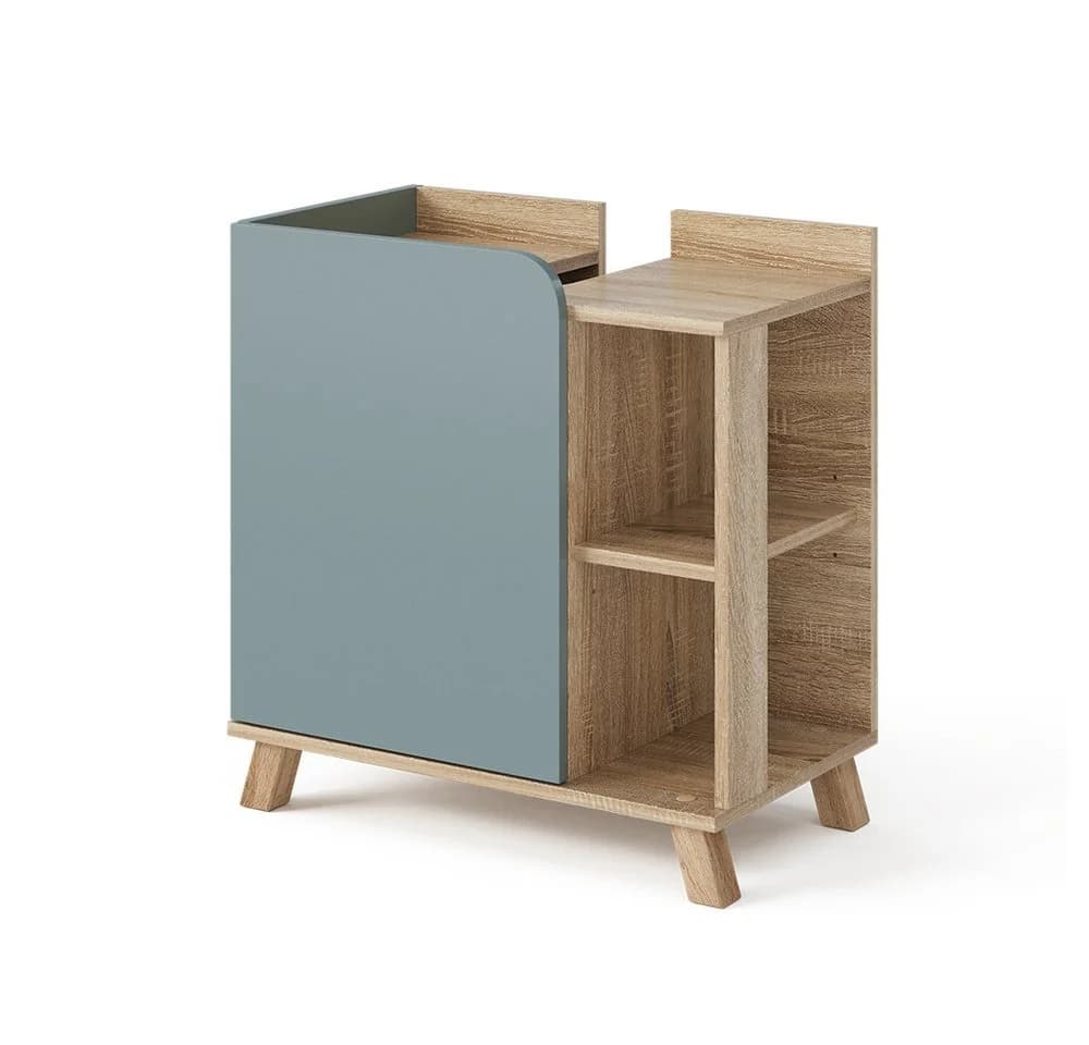 Vicco Waschbeckenunterschrank Karen Blau-Grau/Sonoma - Bild 3