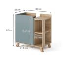 Vicco Waschbeckenunterschrank Karen Blau-Grau/Sonoma Bild 4