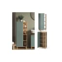 Vicco Midischrank Karen Blau-Grau Moderner Badschrank Bild 1