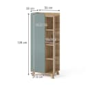 Vicco Midischrank Karen Blau-Grau Moderner Badschrank Bild 4