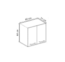 Vicco Hängeschrank R-Line Schwarz Beton Anthrazit Bild 4