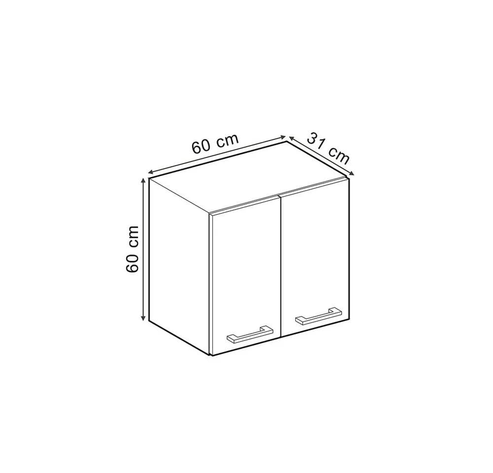 Vicco Hängeschrank R-Line Schwarz Beton Anthrazit - Bild 4