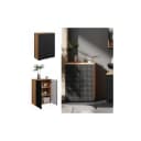 Vicco Midischrank Irma Anthrazit Goldkraft Eiche Bild 1