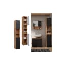 Vicco Hochschrank Irma Anthrazit mit Wabenstruktur Bild 1