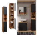 Vicco Hochschrank Irma Anthrazit mit Wabenstruktur Bild 2