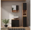 Vicco Hochschrank Irma Anthrazit mit Wabenstruktur Bild 5