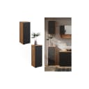 Vicco Midischrank Irma Anthrazit mit Wabenstruktur 1 Schublade 2 Fächer Bild 1