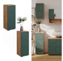Vicco Midischrank Irma Grün/Goldkraft Eiche 1 Schublade 2 Fächer Bild 2