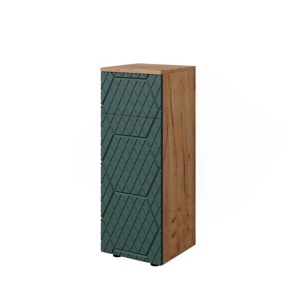 Vicco Midischrank Irma Grün/Goldkraft Eiche 1 Schublade 2 Fächer - Bild 3
