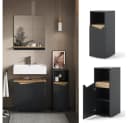 Vicco Midischrank Marelle Anthrazit mit Tür und offenem Fach Bild 2