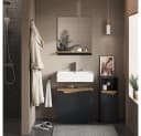 Vicco Midischrank Marelle Anthrazit mit Tür und offenem Fach Bild 5