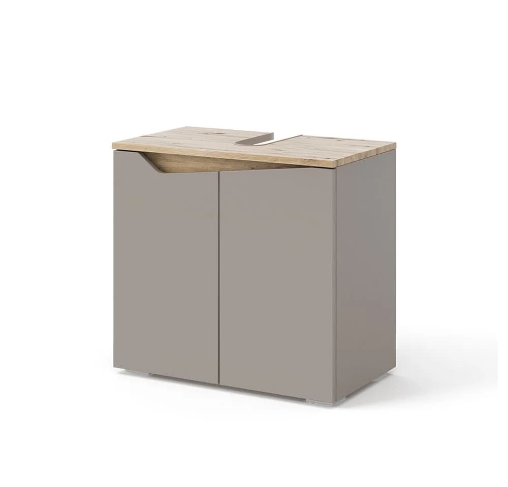 Vicco Waschbeckenunterschrank Marelle Greige Eiche 2 Türen - Bild 3