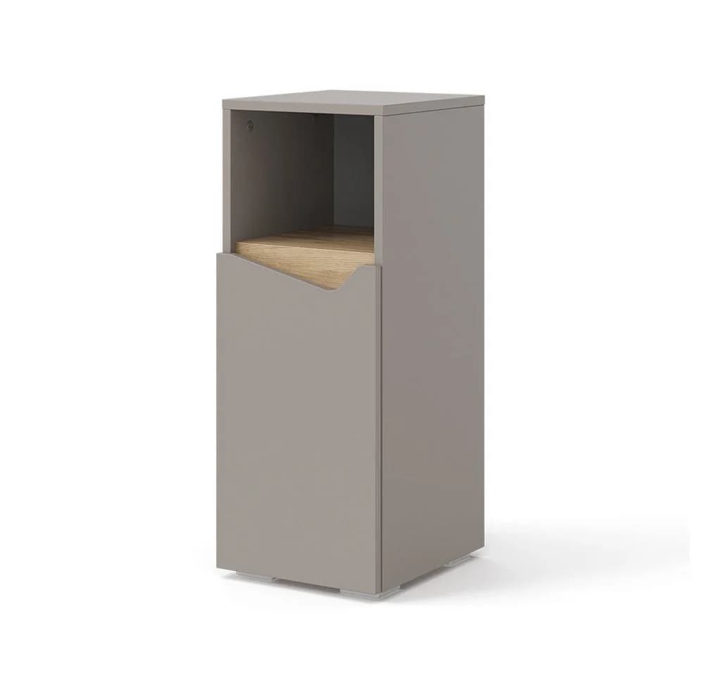 Vicco Midischrank Marelle Greige mit Tür und offenem Fach - Bild 3