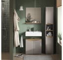 Vicco Hochschrank Marelle Greige Artisan-Eiche Moderner Badschrank Bild 5