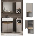 Vicco Hängeschrank Marelle Greige Modern mit Tür und offenem Fach Bild 2