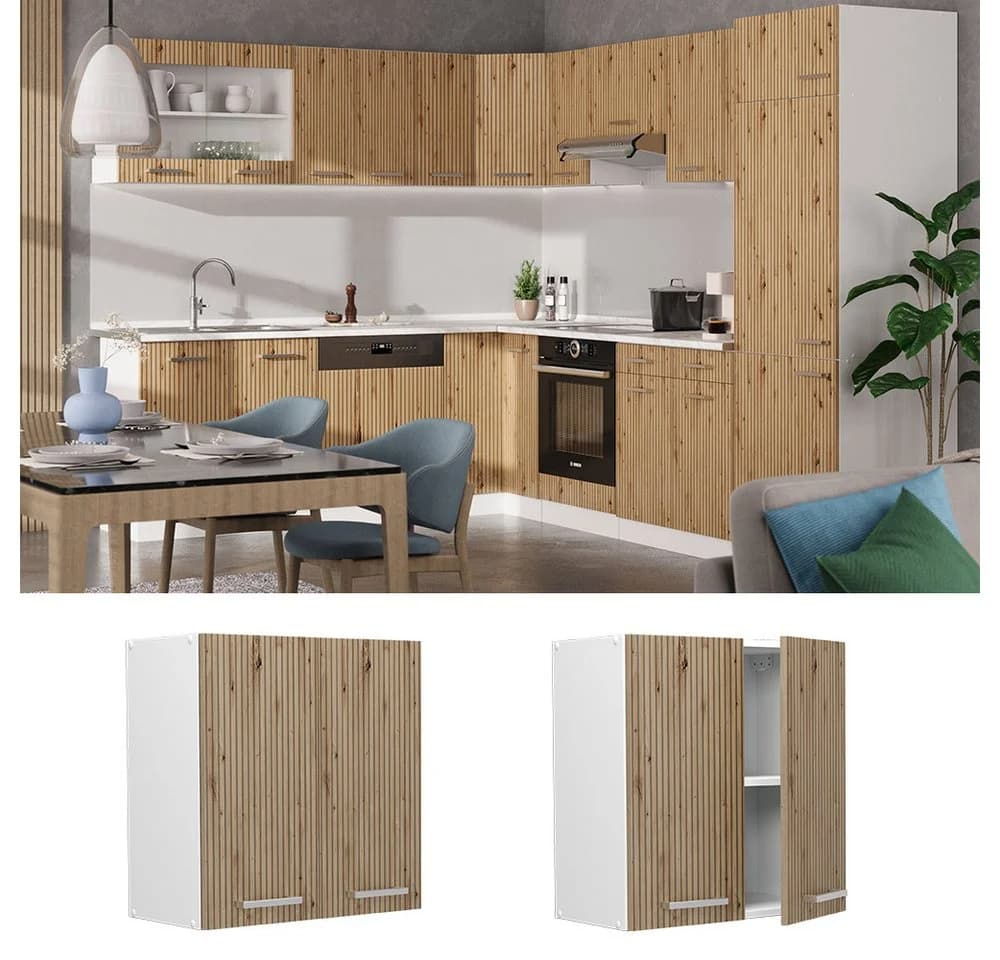 Vicco Hängeschrank R-Line Artisan-Eiche/Weiß 60 cm