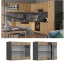 Vicco Glashängeschrank R-Line Artisan-Eiche/Anthrazit Bild 1