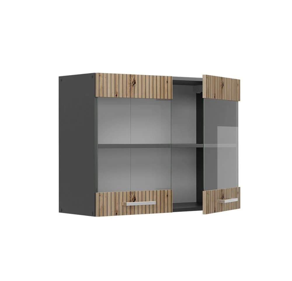 Vicco Glashängeschrank R-Line Artisan-Eiche/Anthrazit - Bild 4