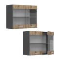 Vicco Glashängeschrank R-Line Artisan-Eiche/Anthrazit Bild 5