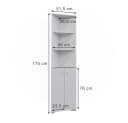 Vicco Badschrank Fynn Weiß Eckschrank 2 Türen Modern Bild 4