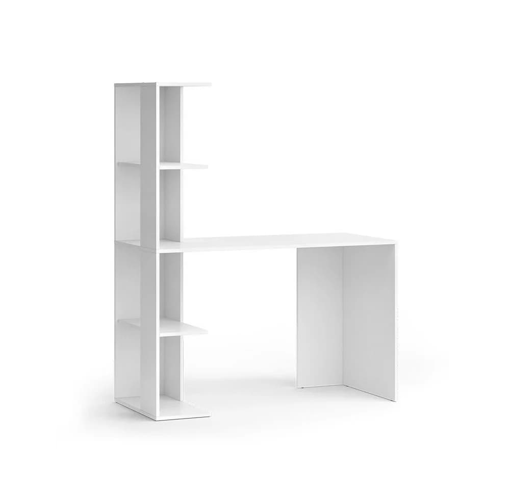 Vicco Schreibtisch Tower Weiß mit 4 Fächern - Bild 3