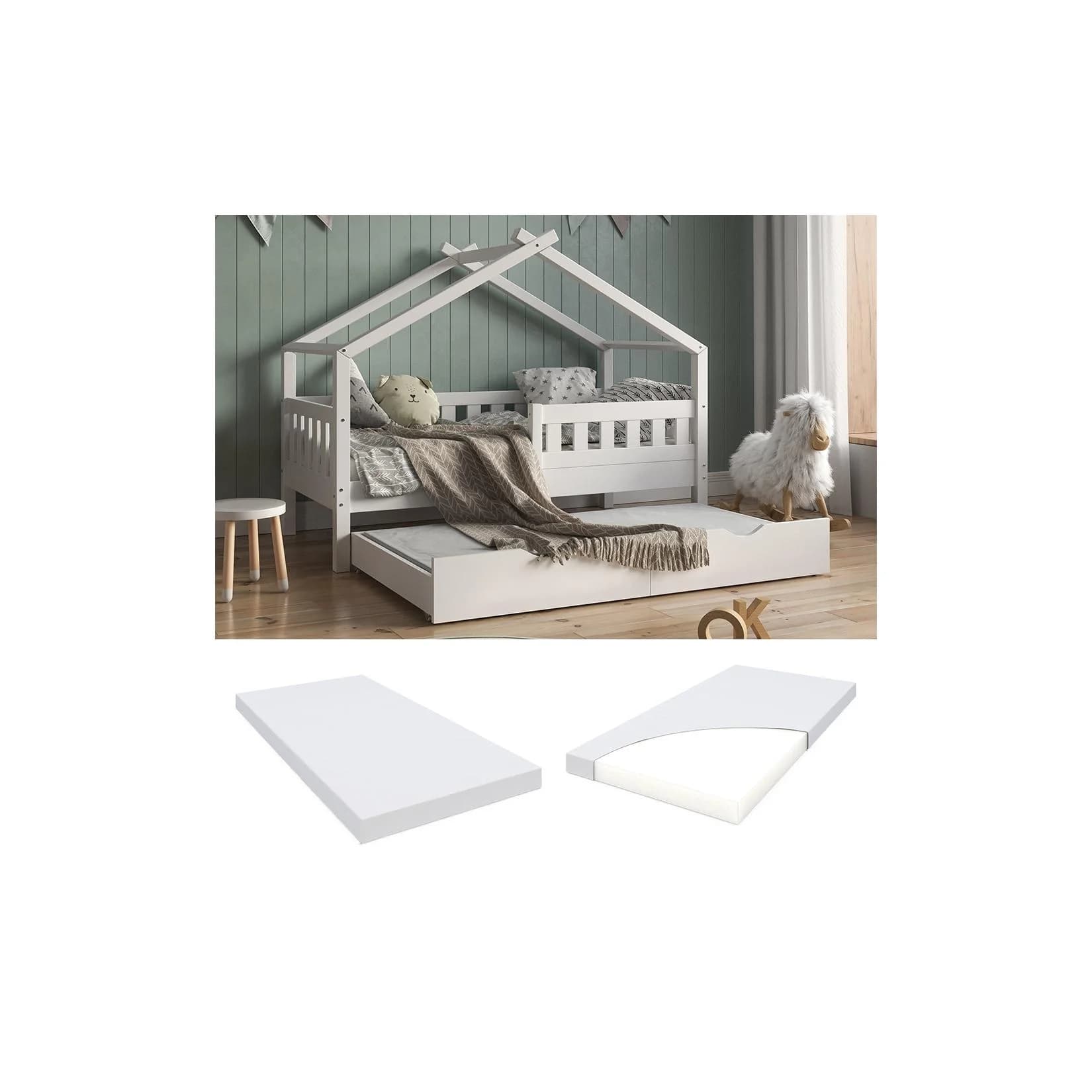 VitaliSpa® Kindermatratze Weiß H2 Härtegrad 10 cm
