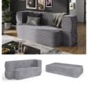 VitaliSpa® Schlafsofa Lille Grau mit Schlaffunktion und faltbarer Konstruktion Bild 2