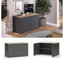 Vicco Kommode Wido Anthrazit Sonoma 2 Türen Modern Bild 2