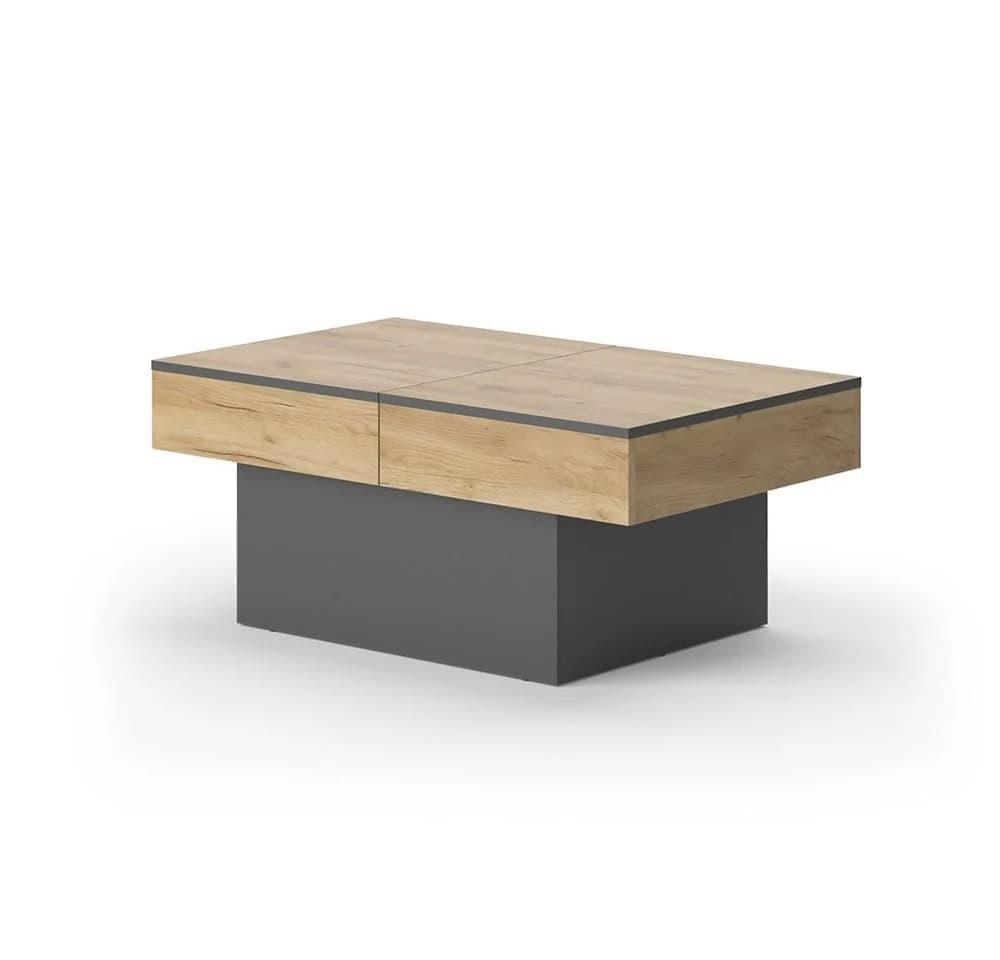 Vicco Couchtisch Boto Anthrazit Goldkraft Eiche Ausziehbar - Bild 2