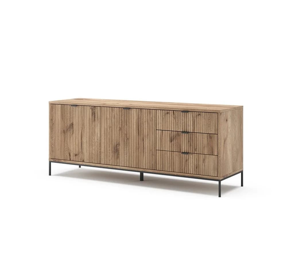 Vicco Lowboard Eliza Viking Oak Modern mit Schubladen - Bild 2