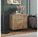 Vicco Kommode Eliza 3 Schubladen Viking Oak Modernes Design Bild 3