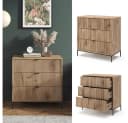 Vicco Kommode Eliza 3 Schubladen Viking Oak Modernes Design Bild 4