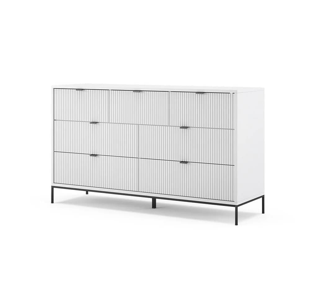 Vicco Kommode Eliza Weiß 7 Schubladen Elegantes Sideboard - Bild 2