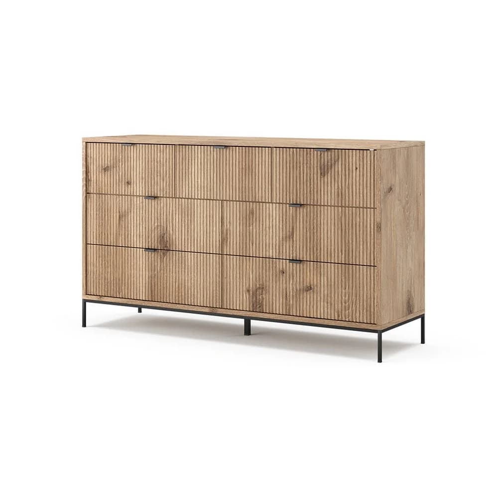 Vicco Sideboard Eliza Viking Oak mit 7 Schubladen - Bild 2