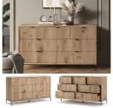 Vicco Sideboard Eliza Viking Oak mit 7 Schubladen Bild 4